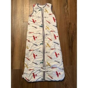 TotAha Baby Sleep Sack XL Vintage Airplane Print Jersey Knit Wearable Blanket